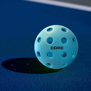 Pickleball for All | 40 Hole Injection Molded, Vibrant Blue, Durable CORE Pickleballs for Beginners | Built to USAPA Specifications - CORE Pickleball