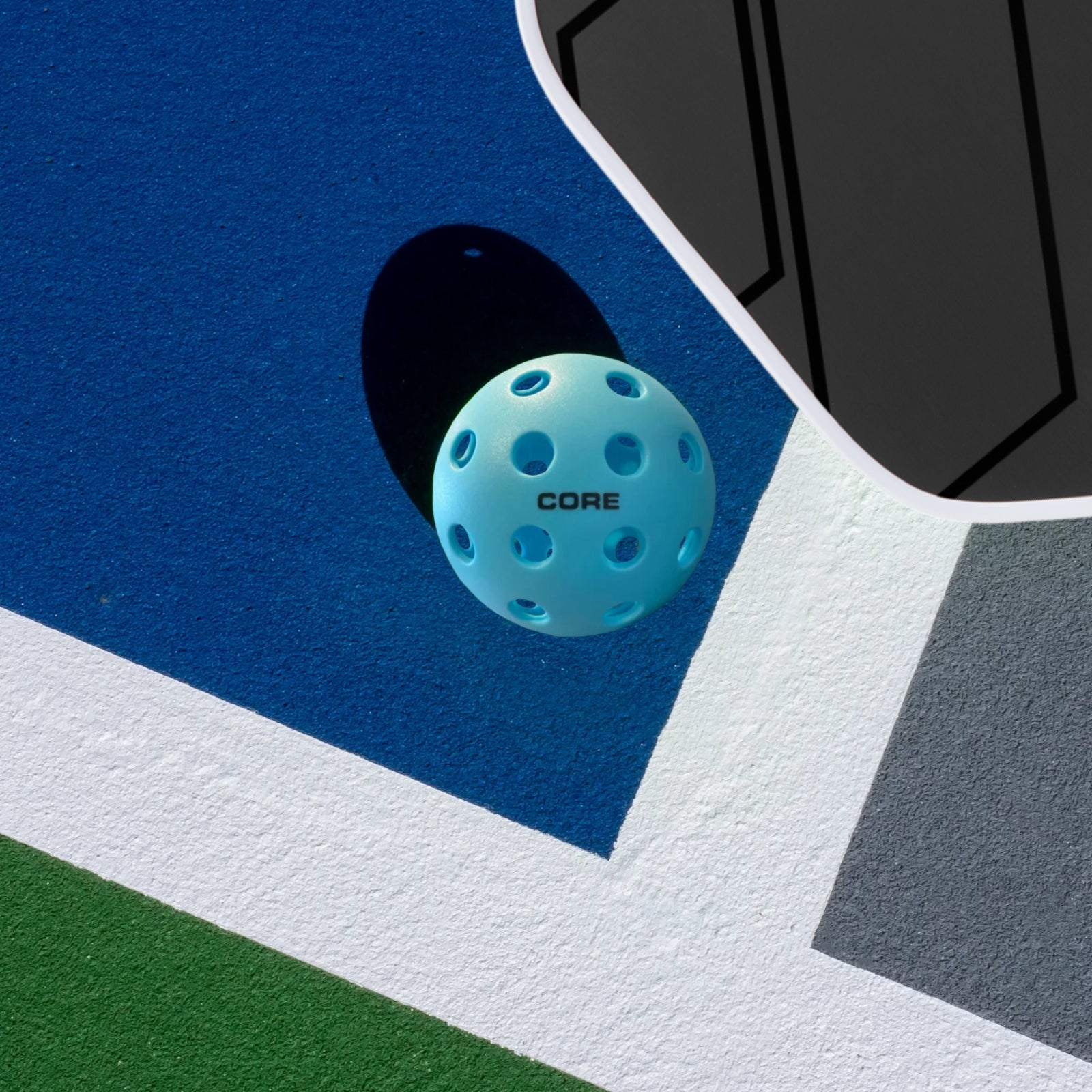 Pickleball for All | 40 Hole Injection Molded, Vibrant Blue, Durable CORE Pickleballs for Beginners | Built to USAPA Specifications - CORE Pickleball