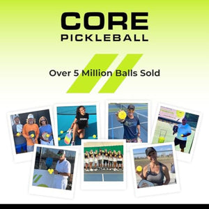 FLASH SALE! **$1 Per Ball** CORE - Indoor Yellow 26 Hole Pickleballs