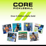 Pickleball for All | 40 Hole Injection Molded, Vibrant Yellow, Durable CORE Pickleballs for Beginners | Built to USAPA Specifications