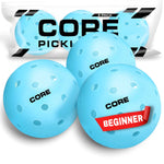 Pickleball for All | 40 Hole Injection Molded, Vibrant Blue, Durable CORE Pickleballs for Beginners | Built to USAPA Specifications - CORE Pickleball