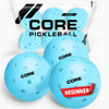 Pickleball for All | 40 Hole Injection Molded, Vibrant Blue, Durable CORE Pickleballs for Beginners | Built to USAPA Specifications - CORE Pickleball