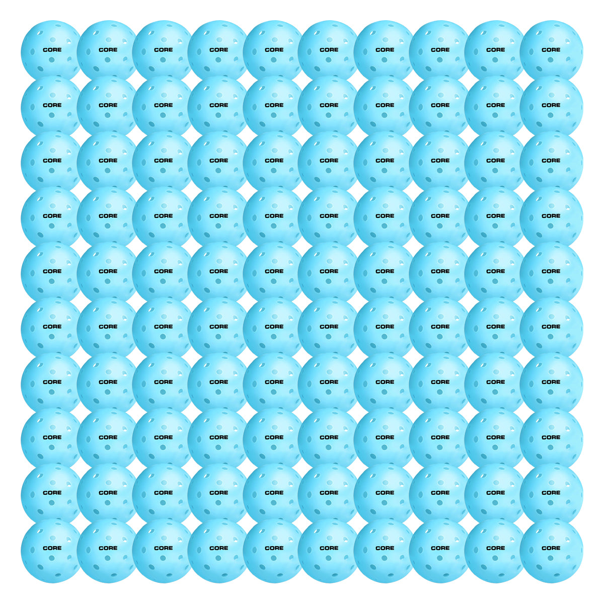 Pickleball for All | 40 Hole Injection Molded, Vibrant Blue, Durable CORE Pickleballs for Beginners | Built to USAPA Specifications - CORE Pickleball