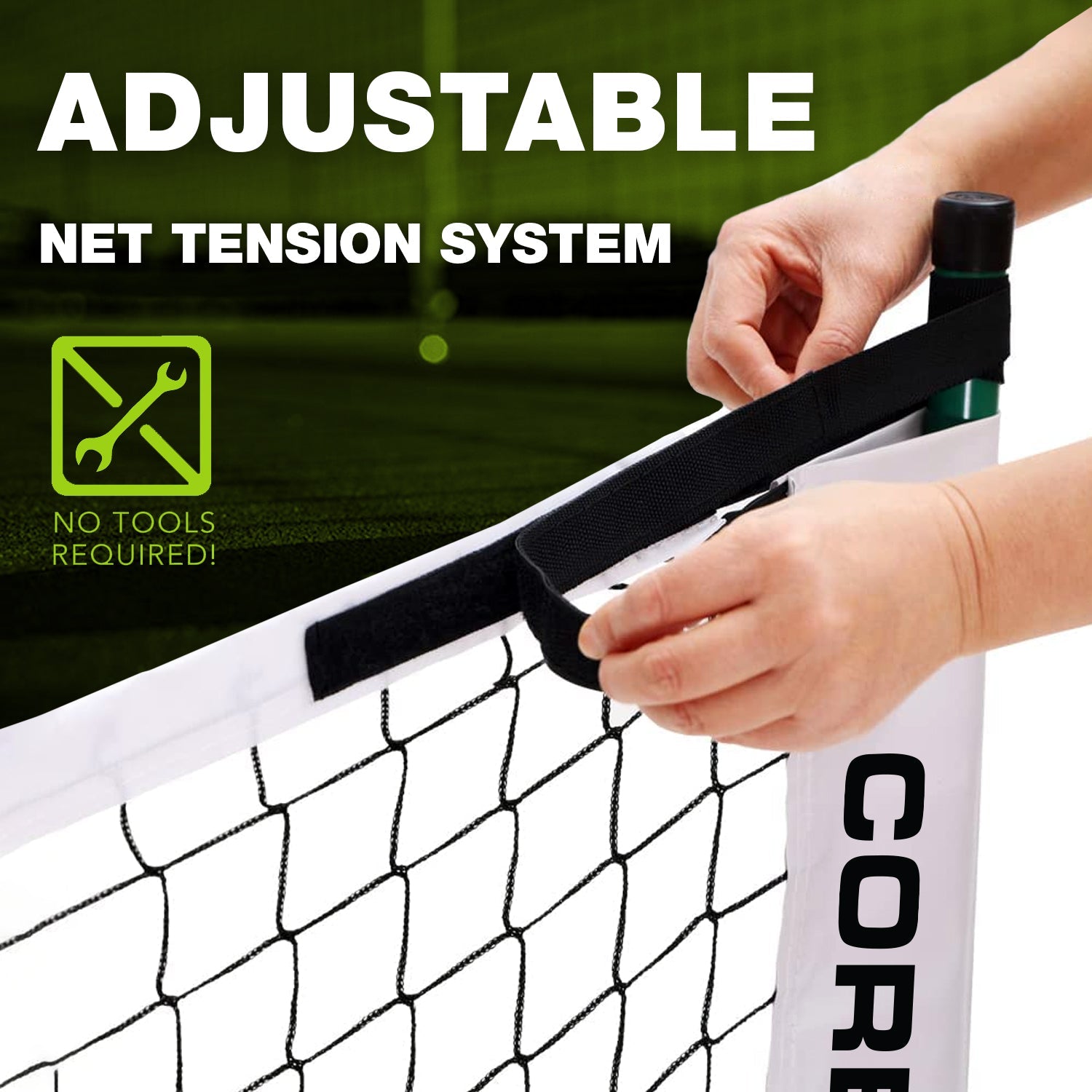 CORE Pickleball Deluxe Portable Rolling Net System - CORE Pickleball