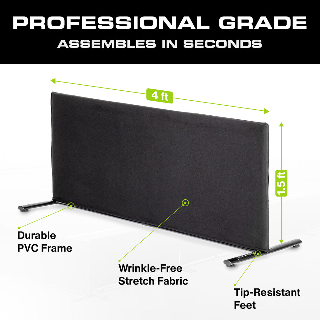 Professional Pickleball Court Divider Covers - 3-Pack for Ball Containment and Custom Branding