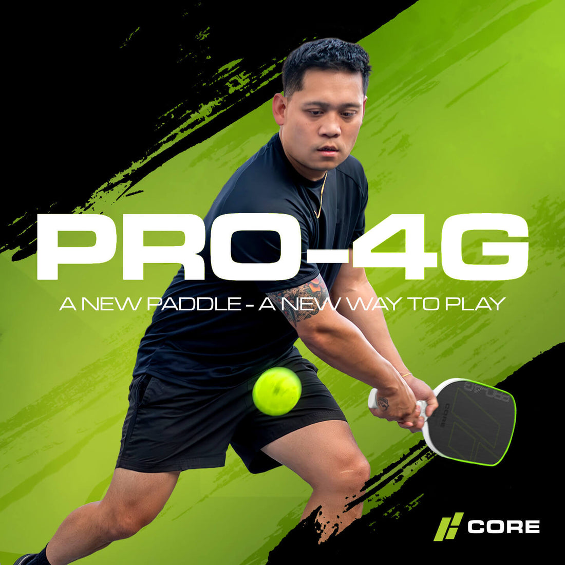 Key Core Paddle CORE PRO 4G Pickleball Paddle | 16mm | UD Carbon Fiber
