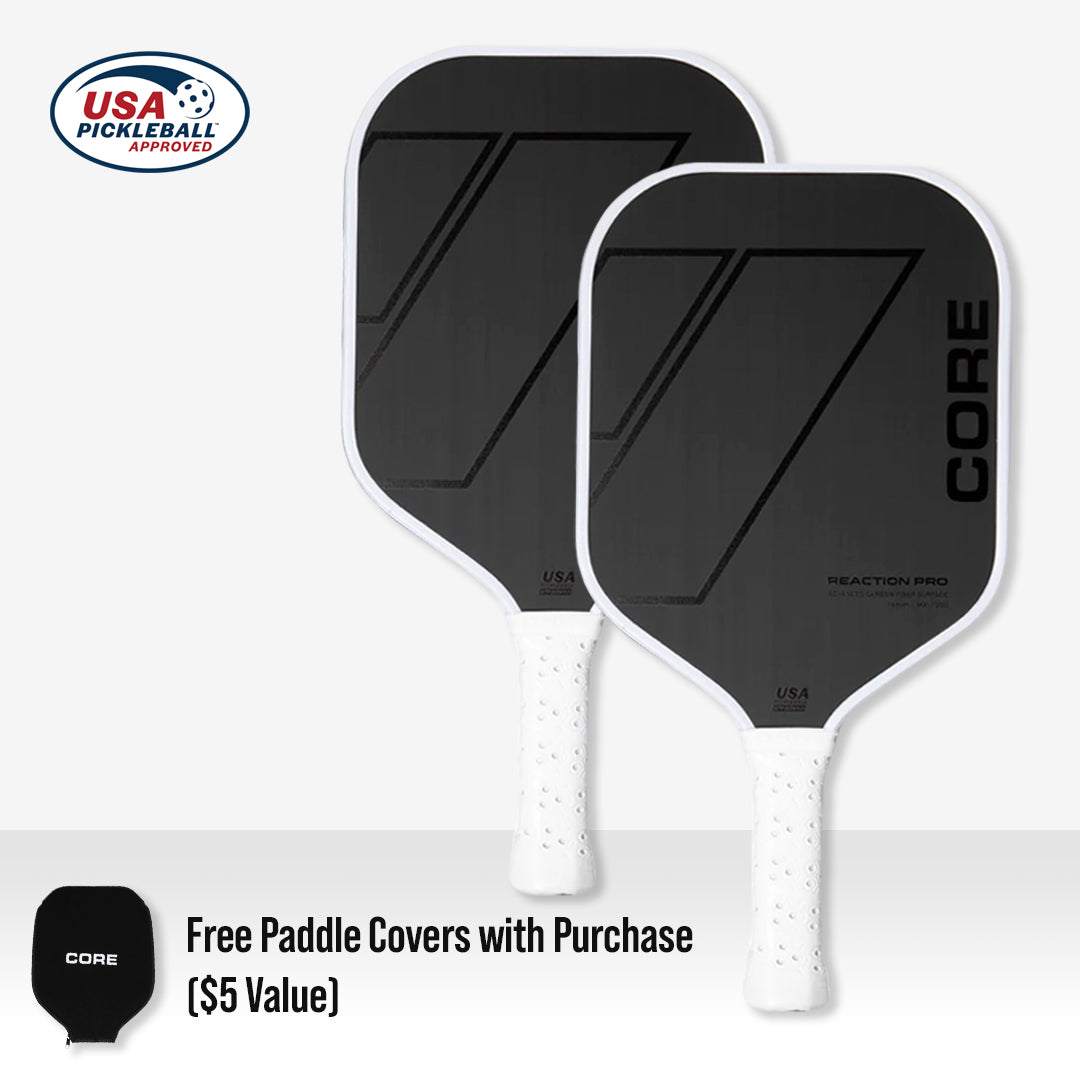 CORE Reaction Pro Pickleball Paddle | T700 Carbon Fiber Surface | MX-1000 (16mm) - CORE Pickleball