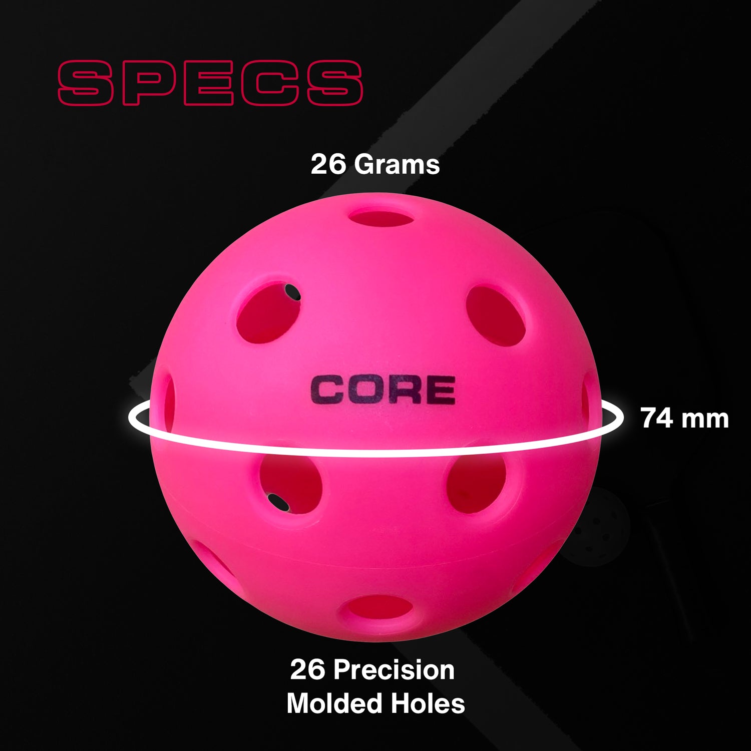 CORE Pink Pickleball - Breast Cancer Awareness Edition - CORE Pickleball