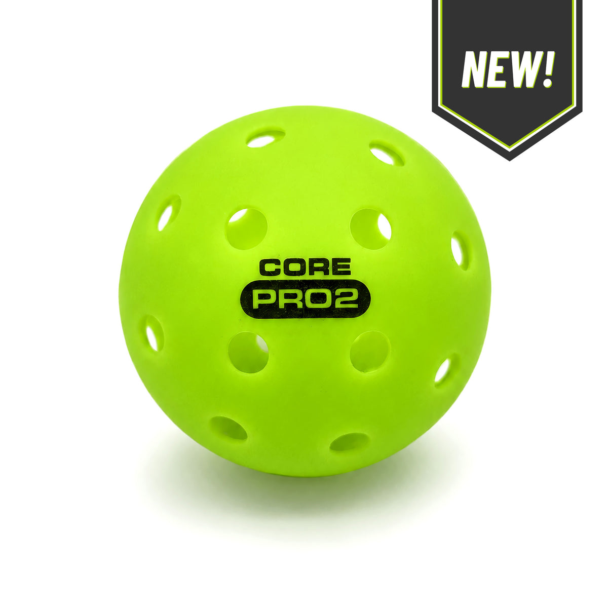 CORE PRO2 Pickleball Balls | 40-Hole Outdoor Textured Lime Green