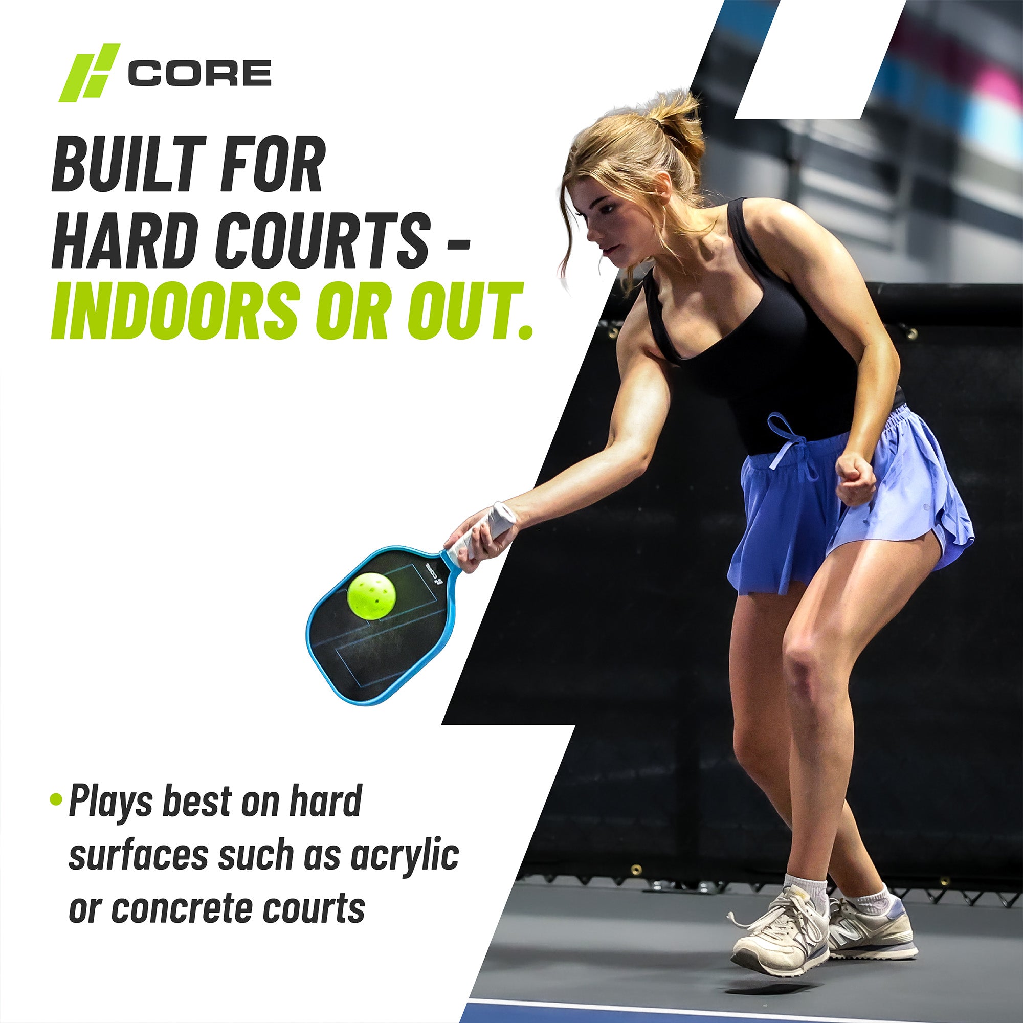 CORE PRO2 Pickleball Balls | 40-Hole Outdoor Textured Lime Green