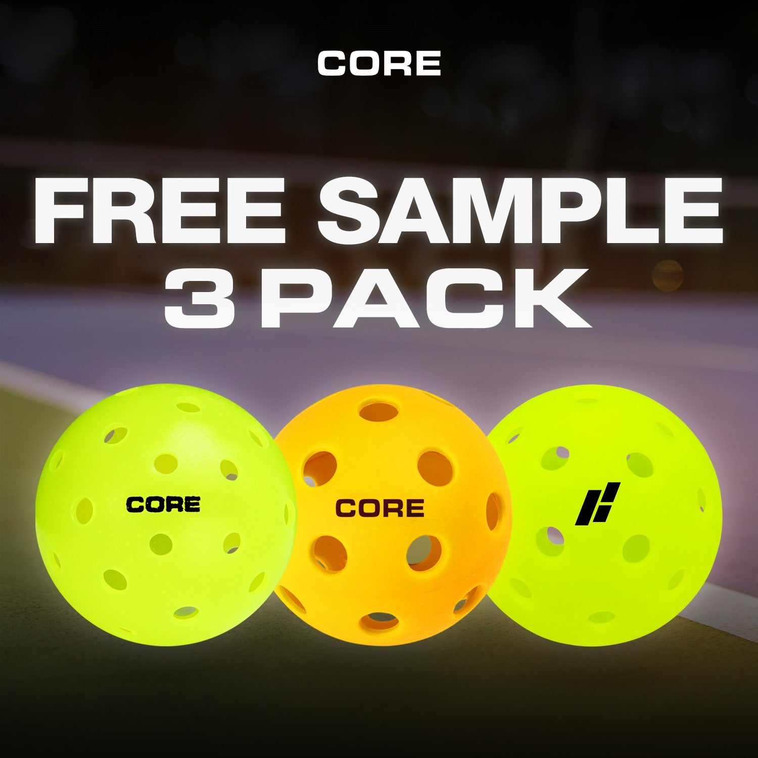 Sample Pack of 3 - CORE Pickleball
