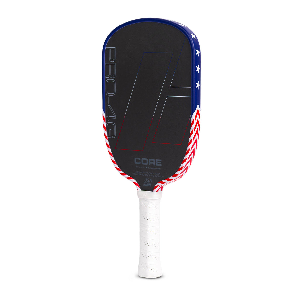 Limited Edition America PRO 4G Pickleball Paddle, angled view