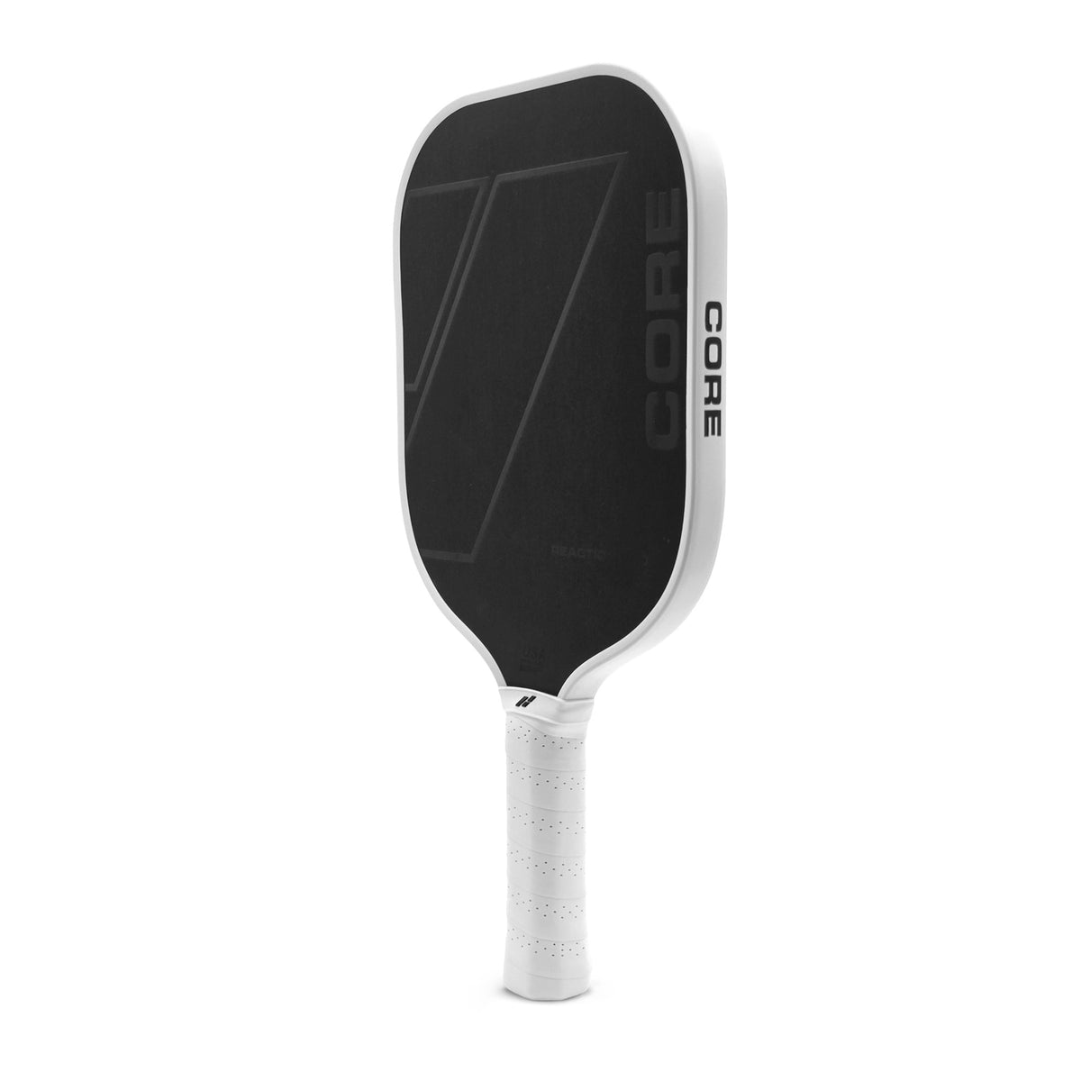 CORE Reaction Pro Pickleball Paddle (16mm) in White, angled view