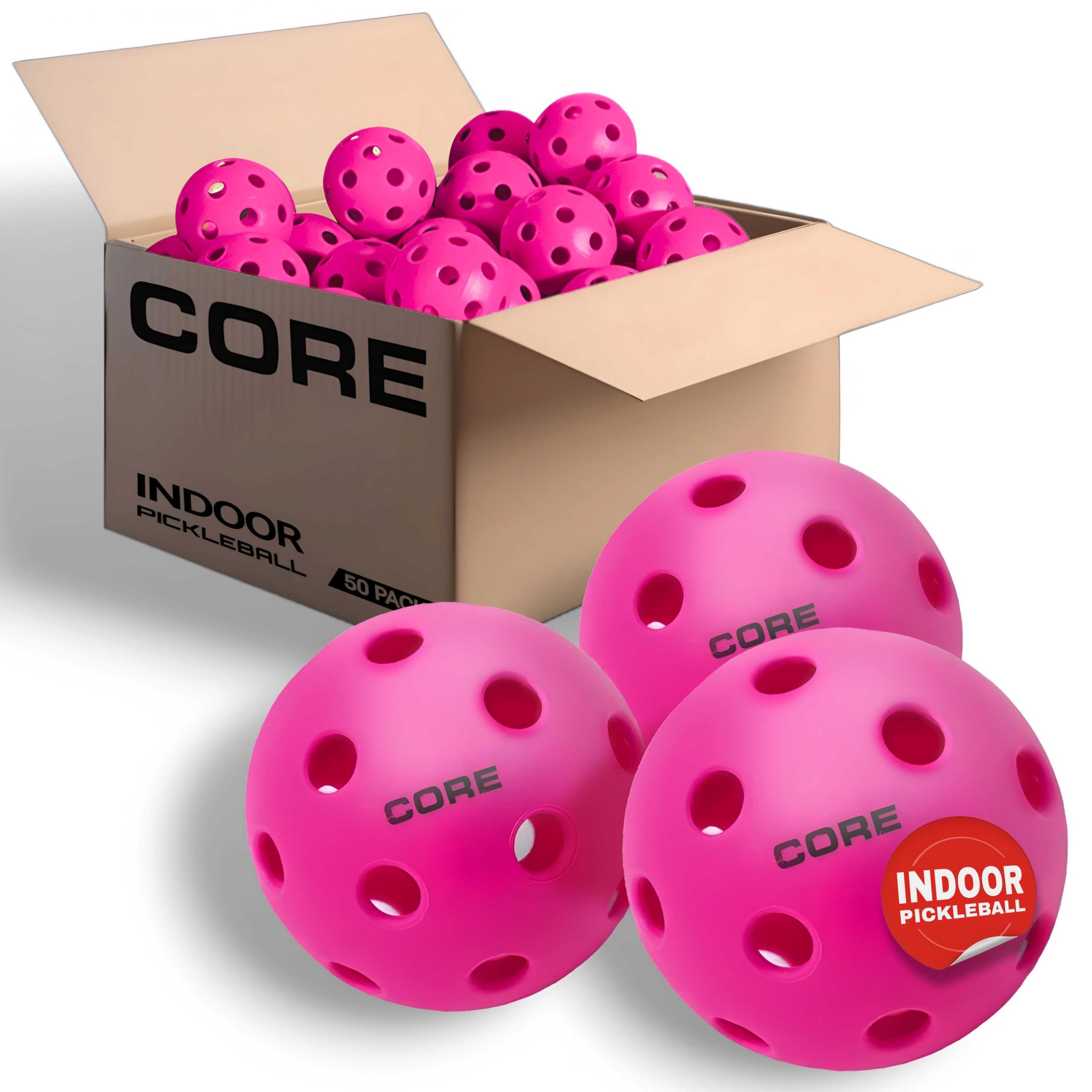 CORE Indoor Pink Pickleballs | 26 Hole | Limited Edition - CORE Pickleball