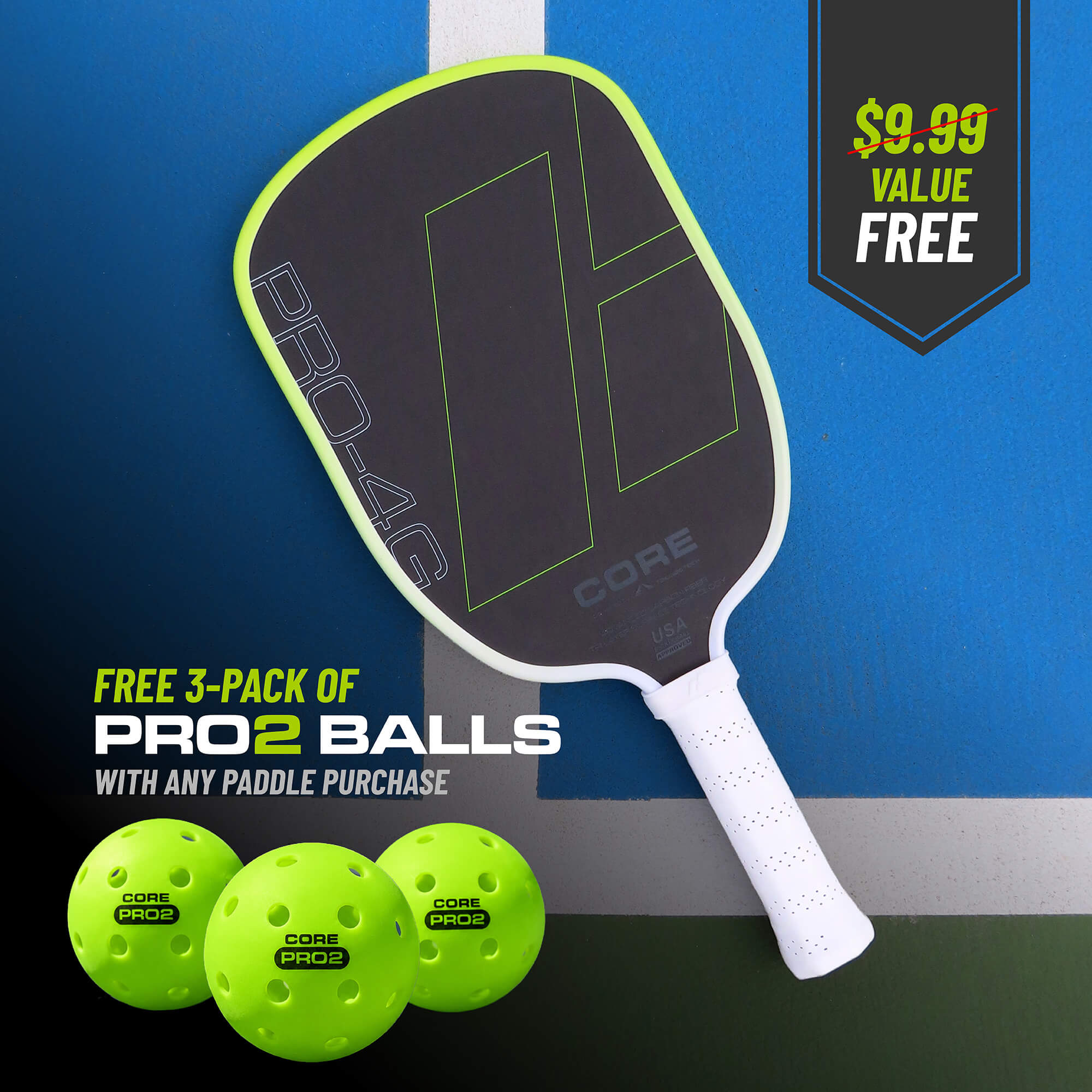 CORE PRO 4G Pickleball Paddle