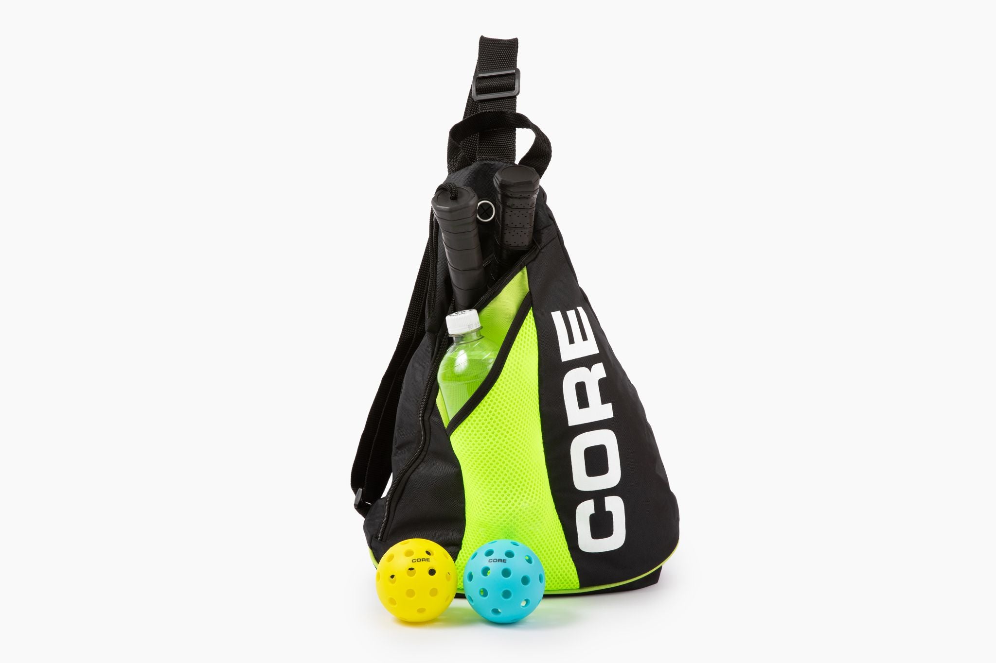 CORE Pickleball Sling Bag Backpack for Gear & Equipment - Holds Paddles, Pickleballs + Accessories - CORE Pickleball