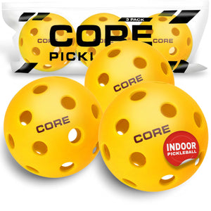 CORE - Indoor Yellow 26 Hole Pickleballs - CORE Pickleball