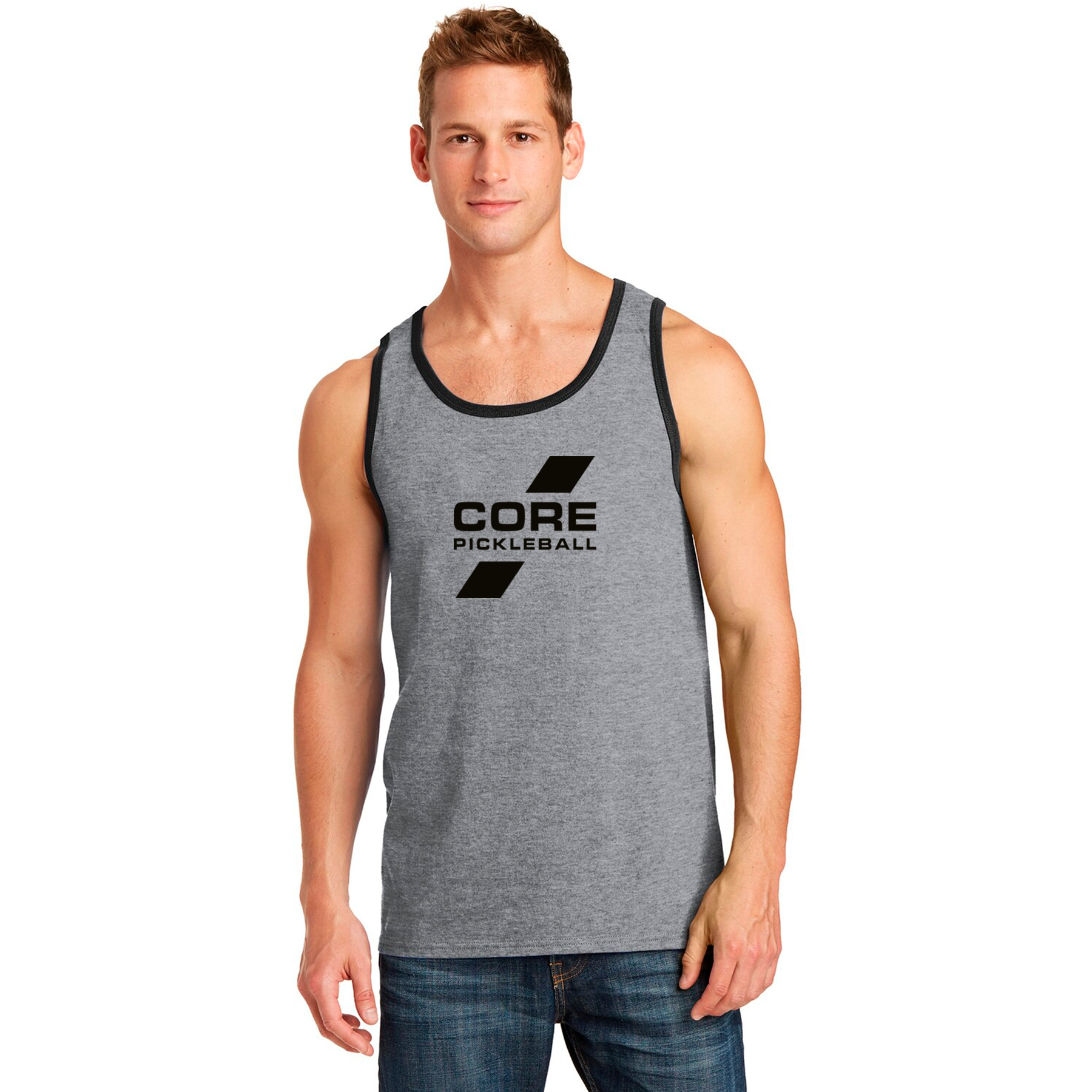 Mens Core Pickleball Cotton Tank Top - CORE Pickleball