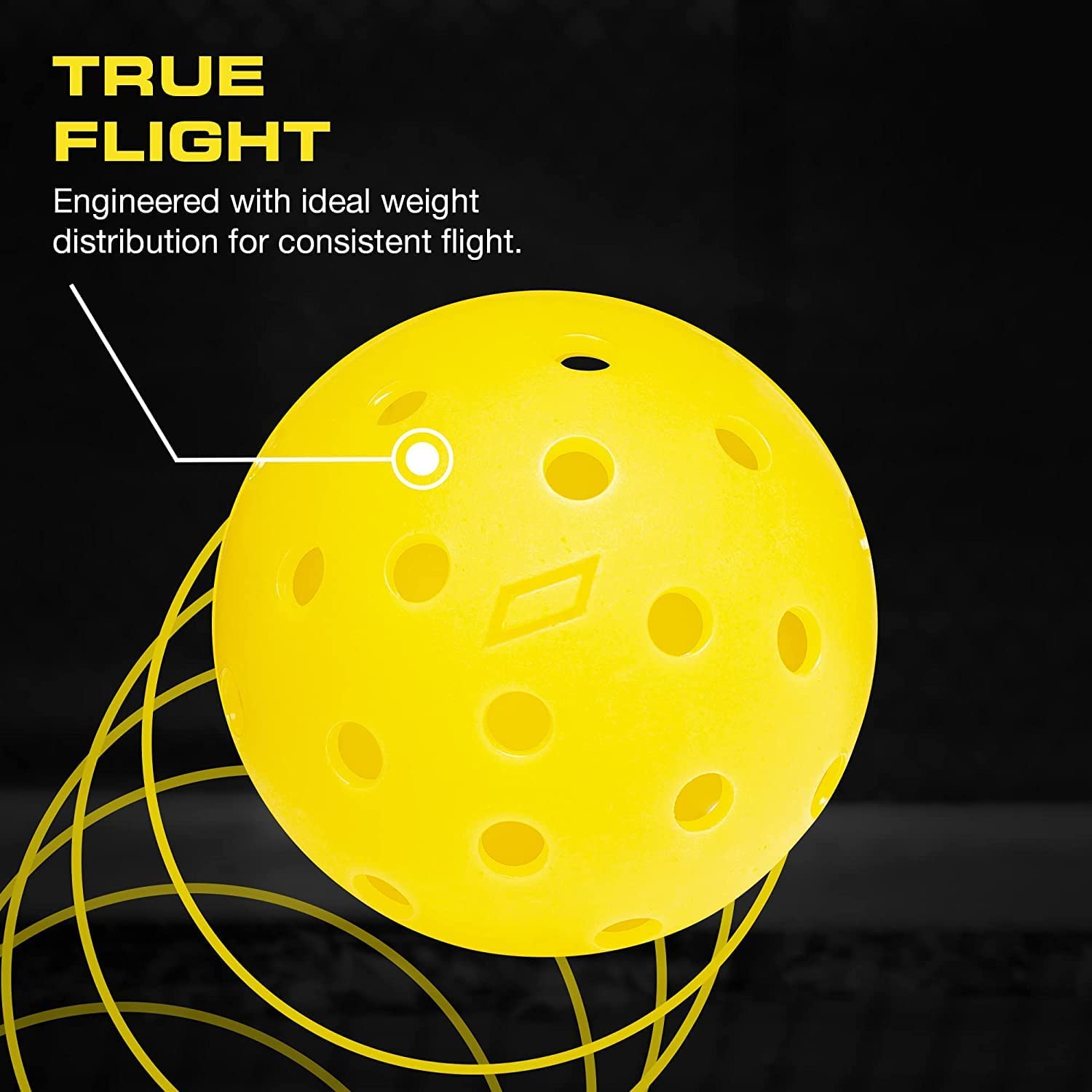 IMPACT Yellow CORE Pickleball - Hybrid | Outdoor - CORE Pickleball