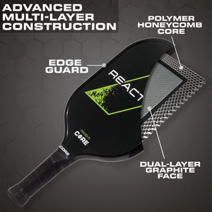 CORE Pickleball Reaction Graphite Pickleball Paddle Set - CORE Pickleball