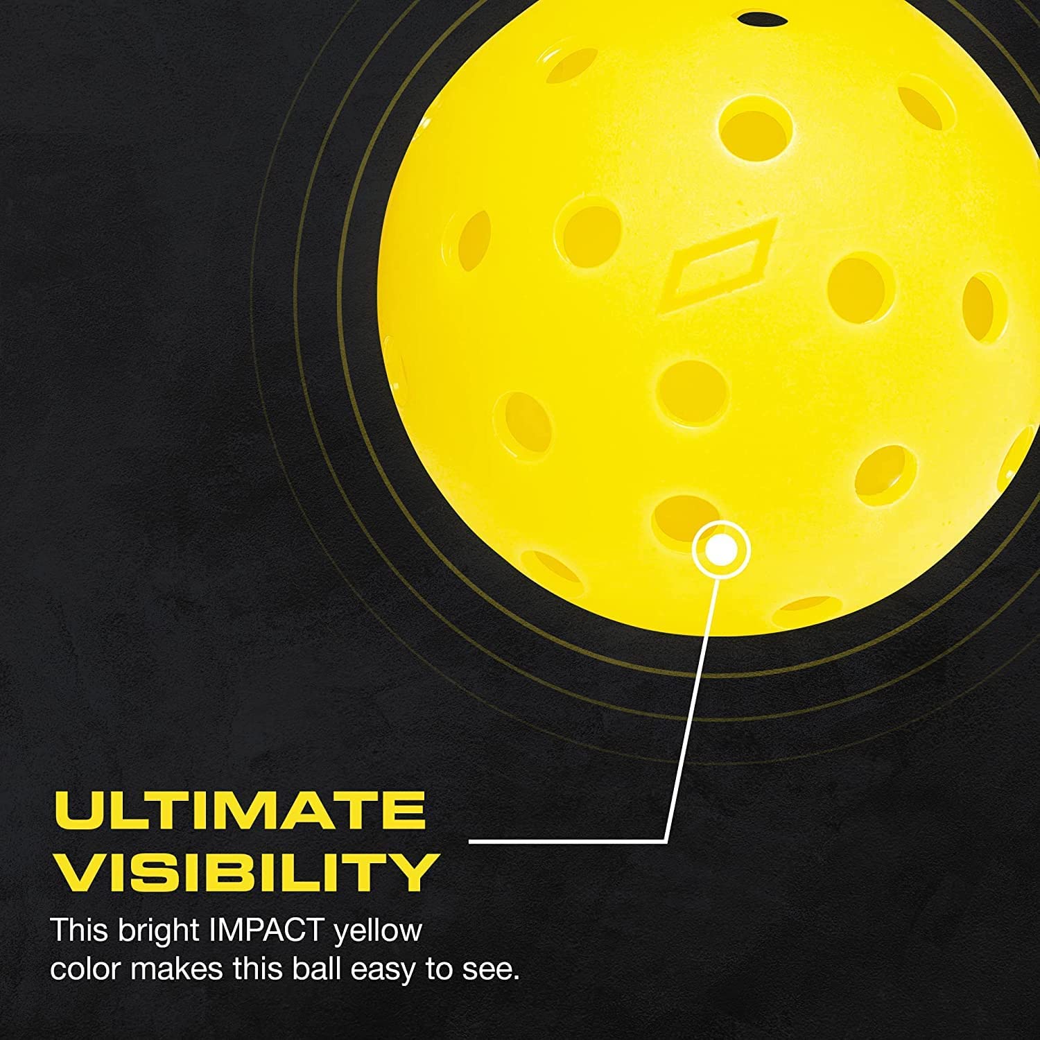 IMPACT Yellow CORE Pickleball - Hybrid | Outdoor - CORE Pickleball