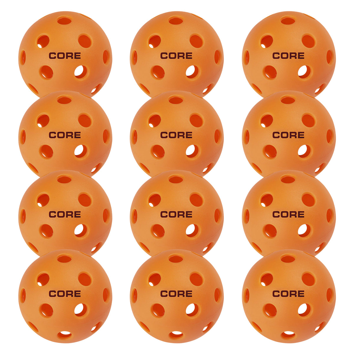 CORE - Indoor Orange 26 Hole Pickleballs - CORE Pickleball