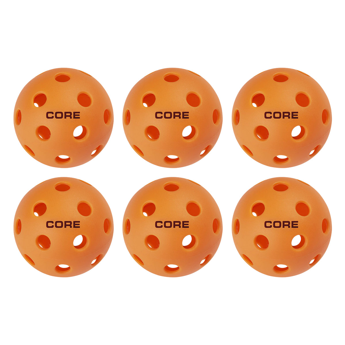 CORE - Indoor Orange 26 Hole Pickleballs - CORE Pickleball