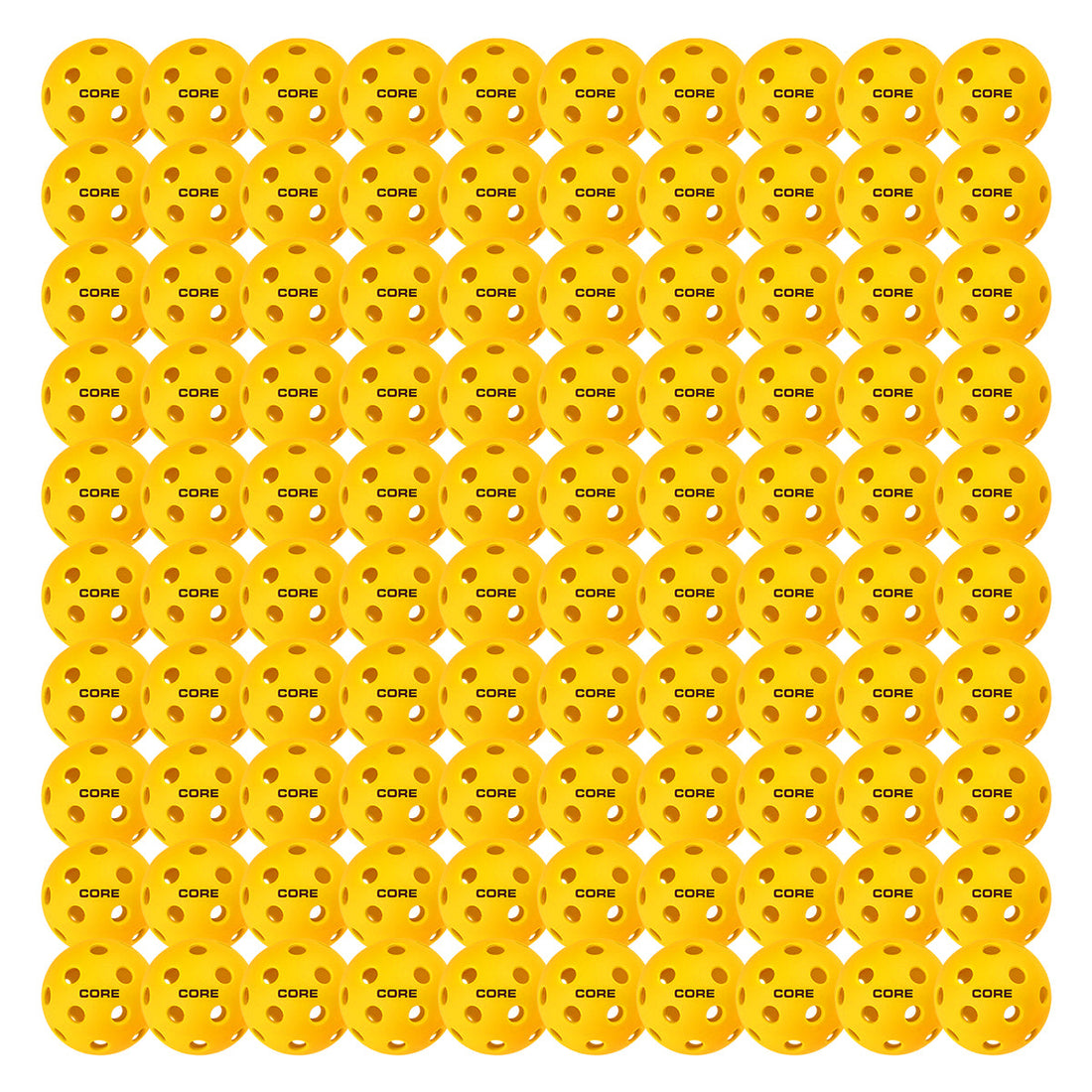 CORE - Indoor Yellow 26 Hole Pickleballs - CORE Pickleball