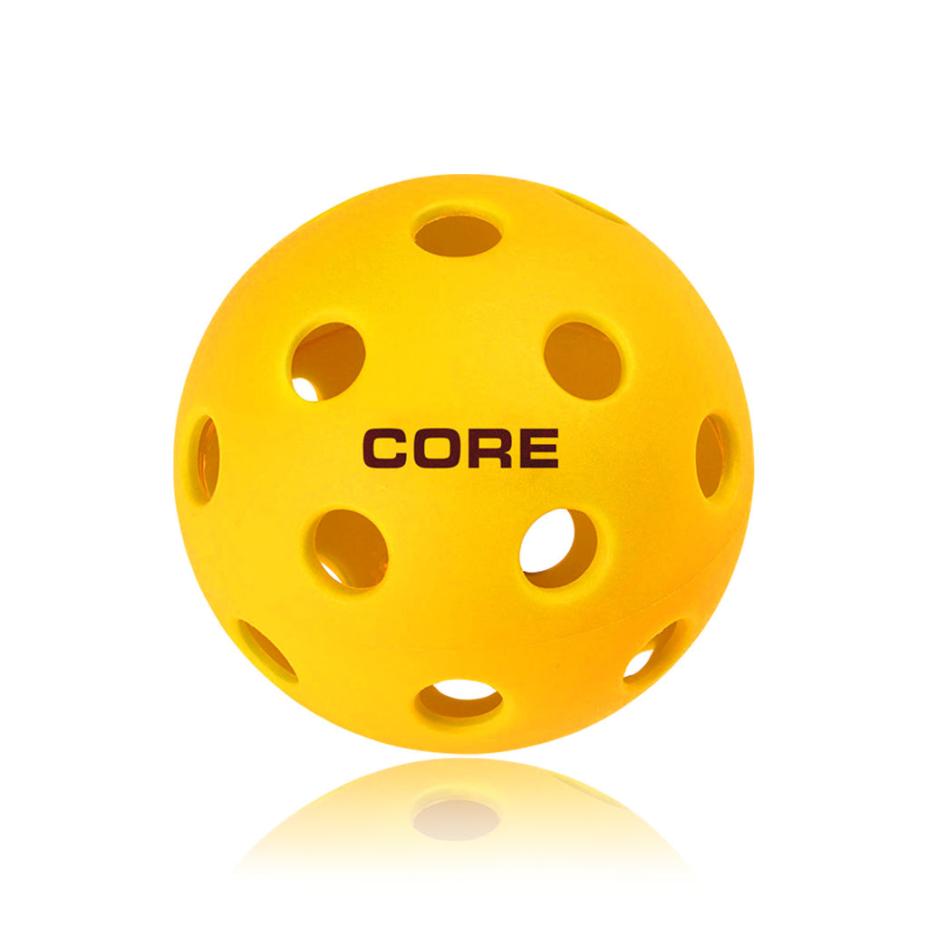 CORE - Indoor Yellow 26 Hole Pickleballs - CORE Pickleball