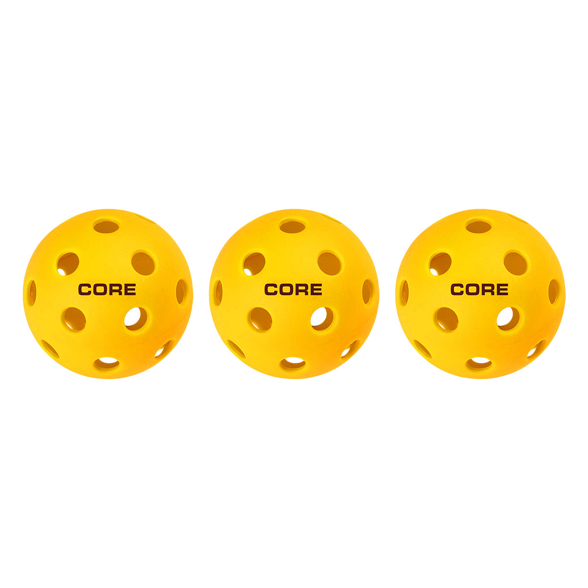 CORE - Indoor Yellow 26 Hole Pickleballs - CORE Pickleball