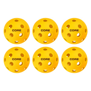 CORE - Indoor Yellow 26 Hole Pickleballs - CORE Pickleball