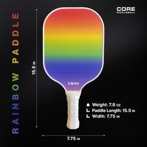 Rainbow Paddle by CORE Pickleball | Limited Edition - CORE Pickleball