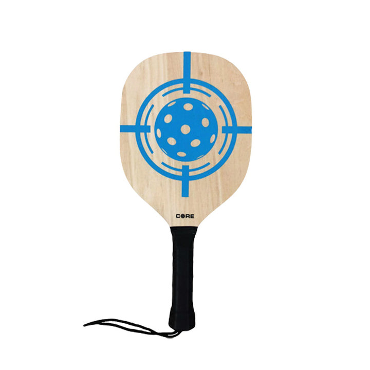 TRUEAIMWB Wooden Starter Paddle - Wood/Blue - CORE Pickleball