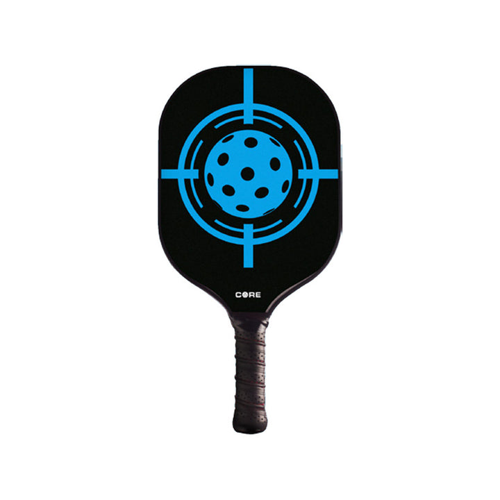 TRUEAIMBLUE True Aim Carbon Fiber Paddle (Black/Blue) - CORE Pickleball